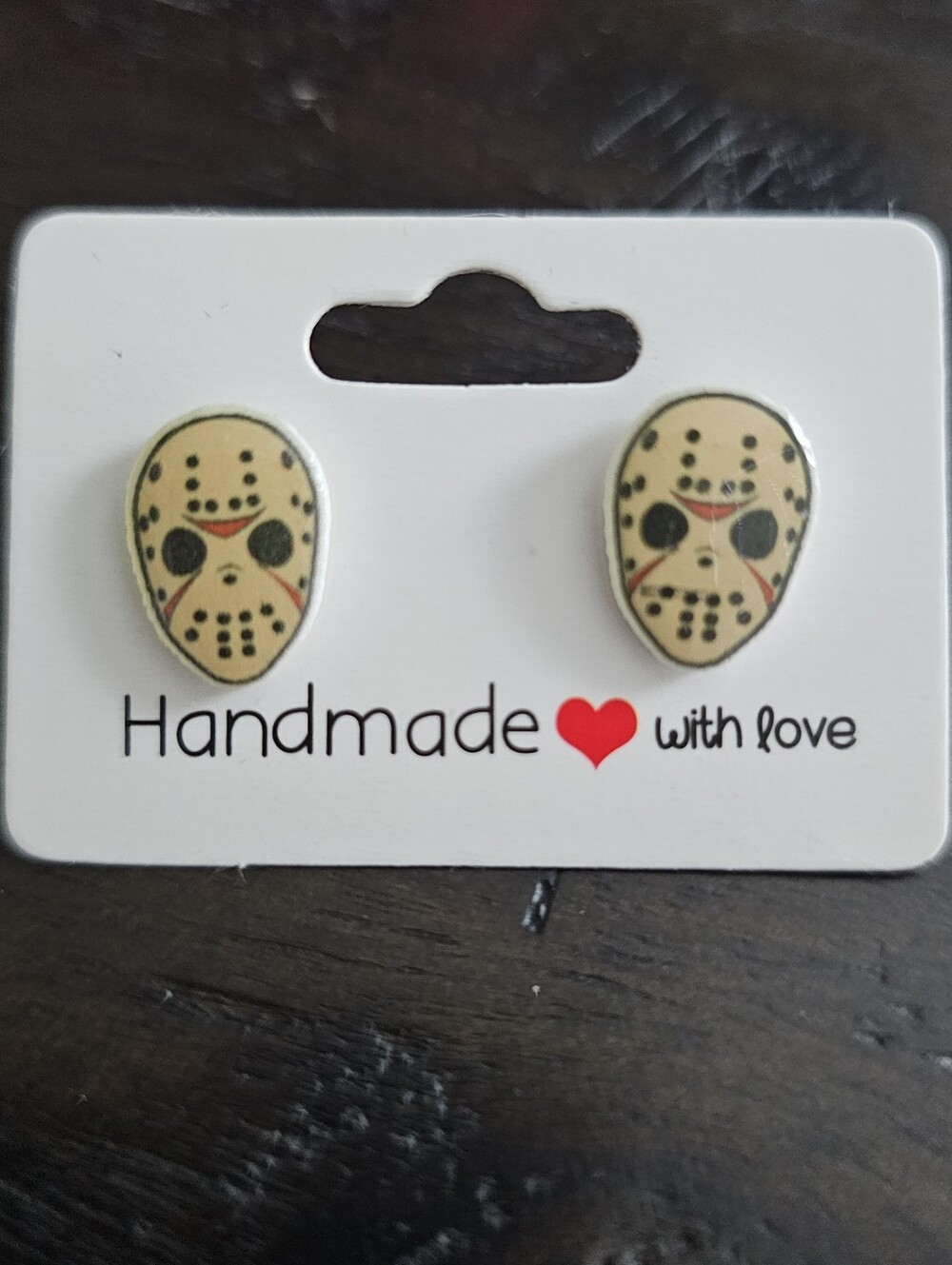 New Friday The 13th Jason Hockey Mask Halloween Earrings Stainless Steel
